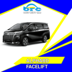 rental alphard facelift